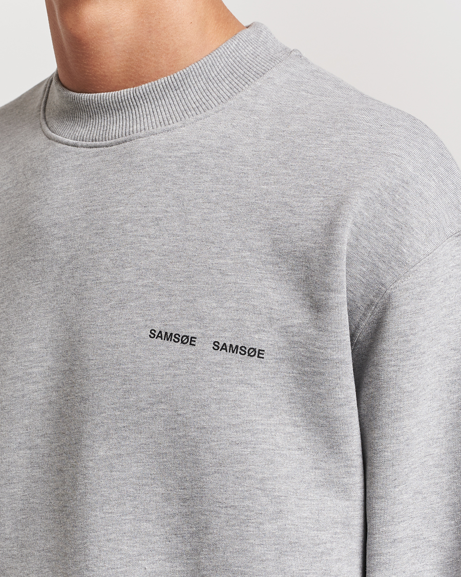 Homme | Pulls Et Tricots | Samsøe Samsøe | Norsbro Crew Neck Sweatshirt Grey Melange
