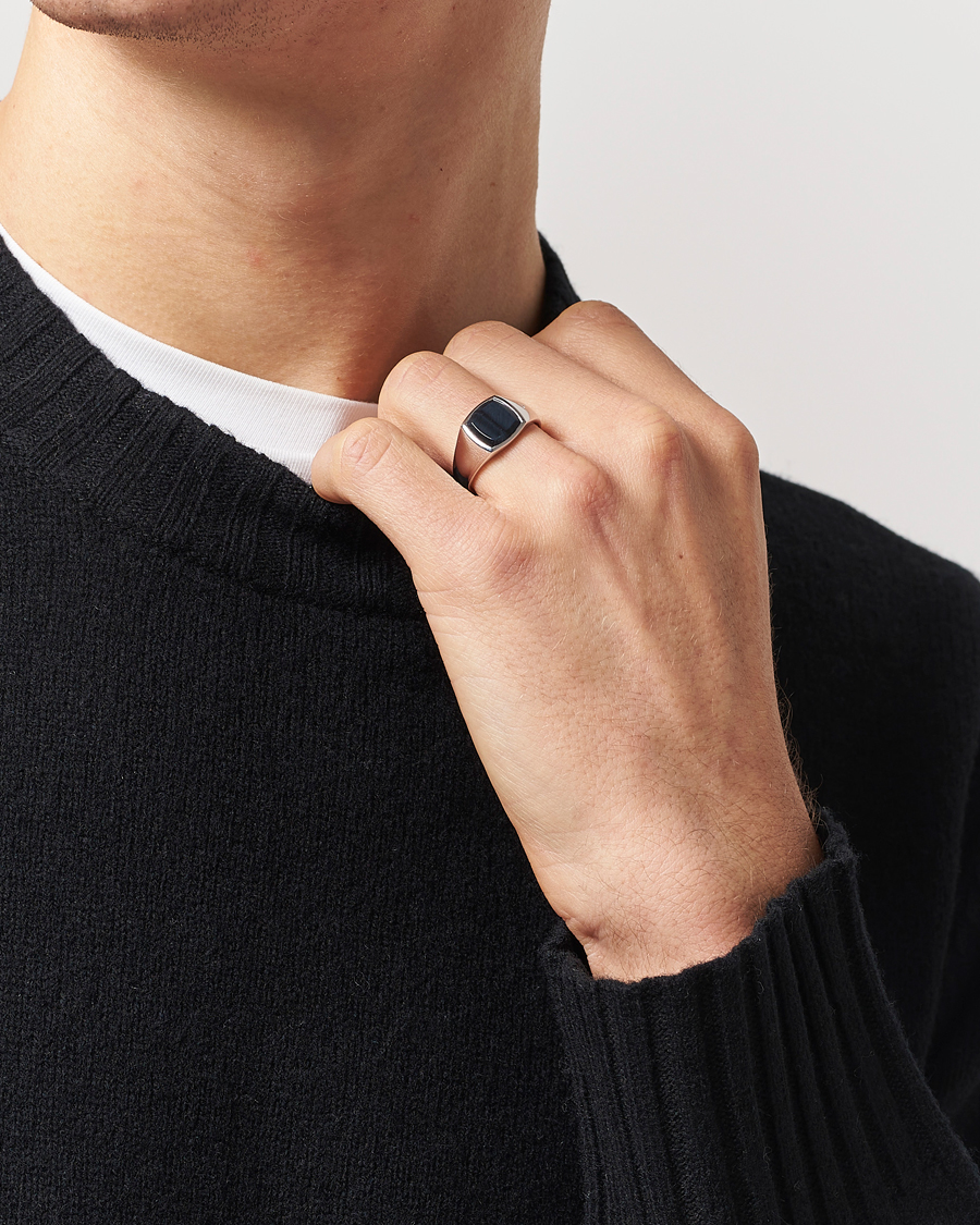 Homme | Bijoux | Tom Wood | Kay Ring Blue Hawk Eye