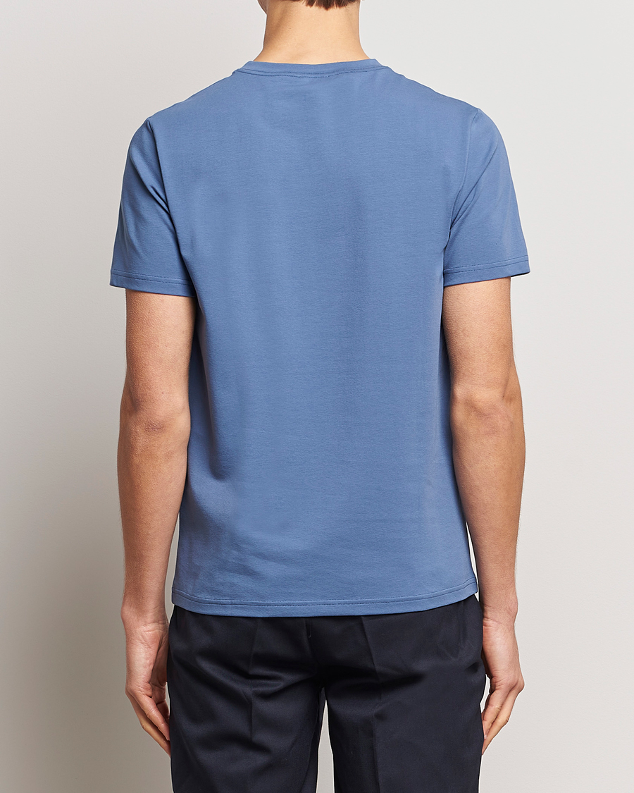 Homme | T-shirts | Filippa K | Soft Lycra T-Shirt Paris Blue
