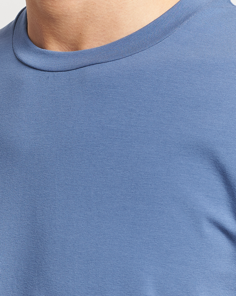 Homme | T-shirts | Filippa K | Soft Lycra T-Shirt Paris Blue