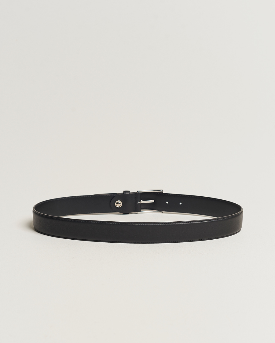 Homme | Business & Beyond | Canali | Leather Belt Black Calf