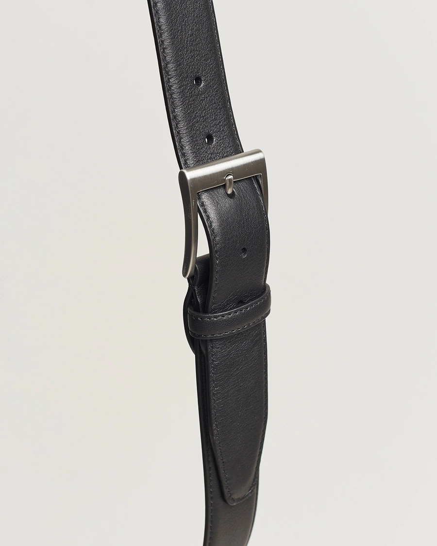 Homme | Ceintures | Canali | Classic Leather Belt Black Calf