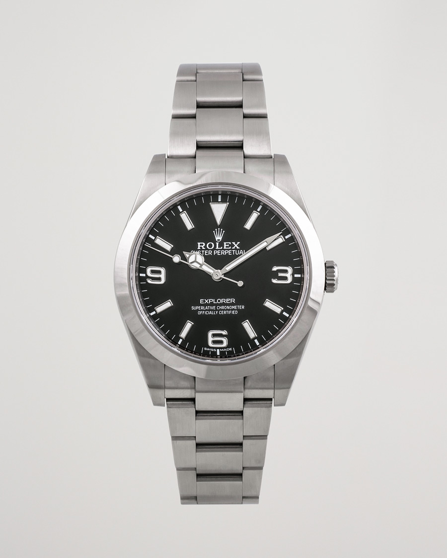 Homme | Rolex Pre-Owned Explorer 39mm 214270 Steel Black | Rolex Pre-Owned | Explorer 39mm 214270 Steel Black