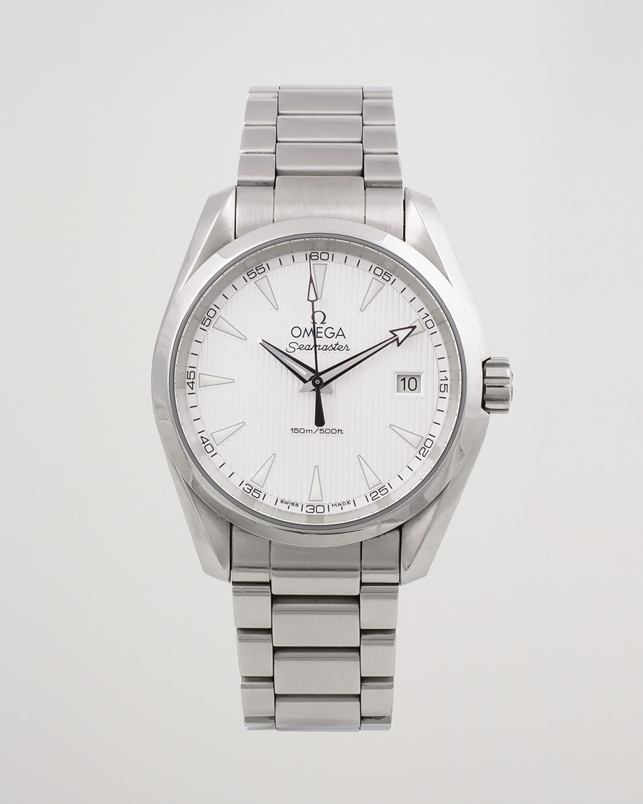 Homme | Omega Pre-Owned Seamaster Aqua Terra Steel White | Omega Pre-Owned | Seamaster Aqua Terra Steel White