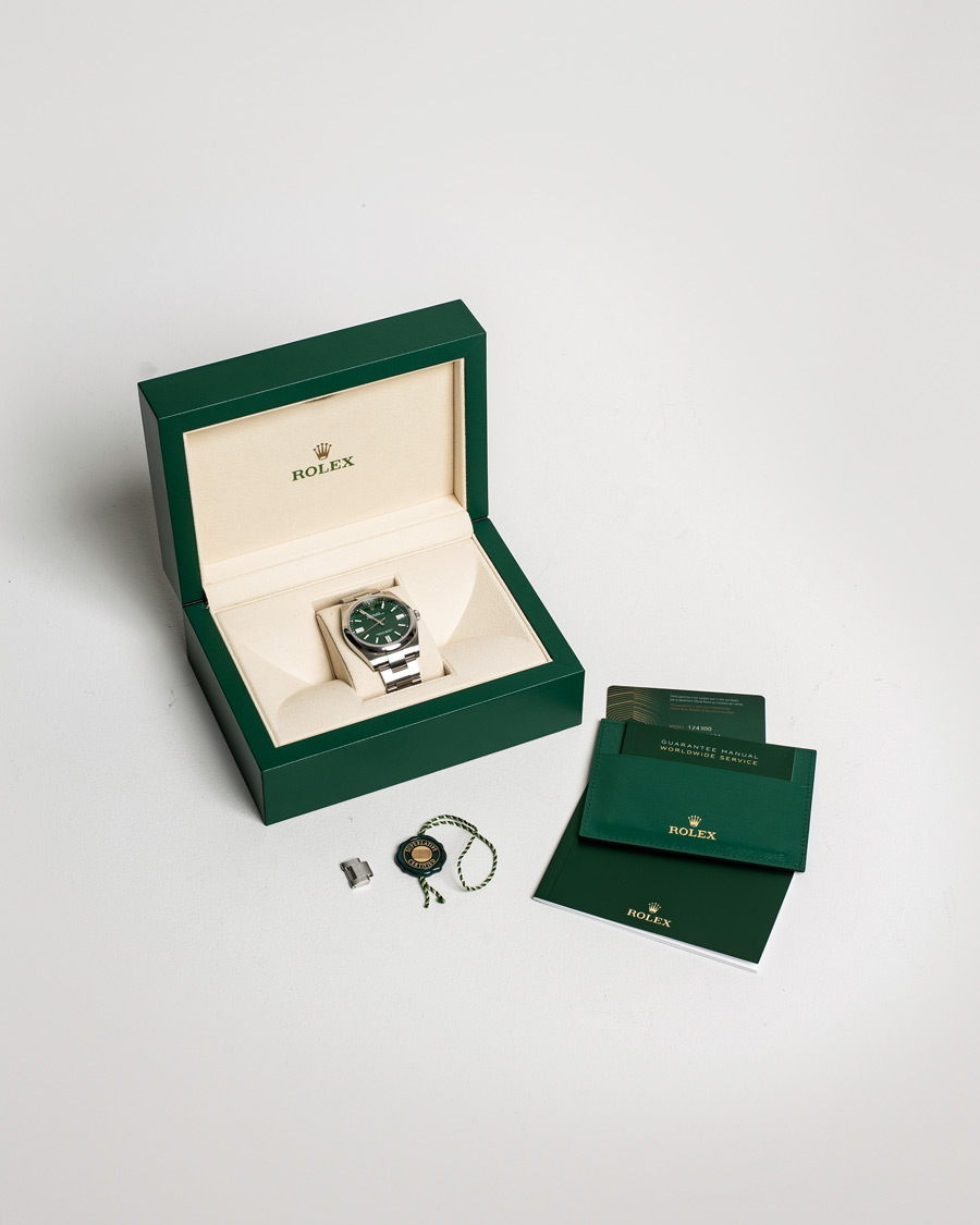 Homme | Rolex Pre-Owned Oyster Perpetual 41 Green Steel | Rolex Pre-Owned | Oyster Perpetual 41 Green Steel
