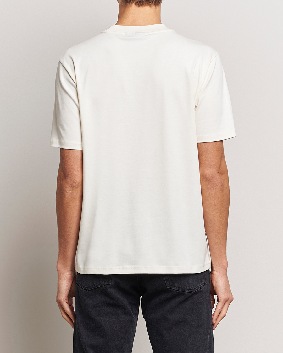 Homme | T-shirts | J.Lindeberg | Adnan Logo Mock Neck T-Shirt Cloud White