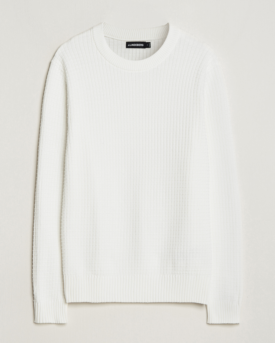 Homme | Pulls Et Tricots | J.Lindeberg | Archer Structure Sweater Cloud White