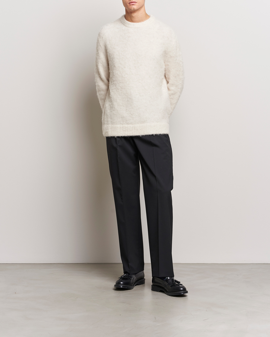 Homme | Pulls Et Tricots | J.Lindeberg | Harold Hairy Knit Crew Cloud White