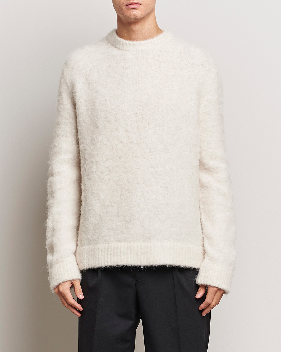 Homme | Pulls Et Tricots | J.Lindeberg | Harold Hairy Knit Crew Cloud White