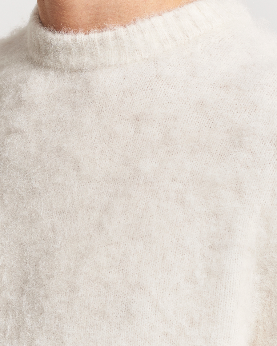 Homme | Pulls Et Tricots | J.Lindeberg | Harold Hairy Knit Crew Cloud White