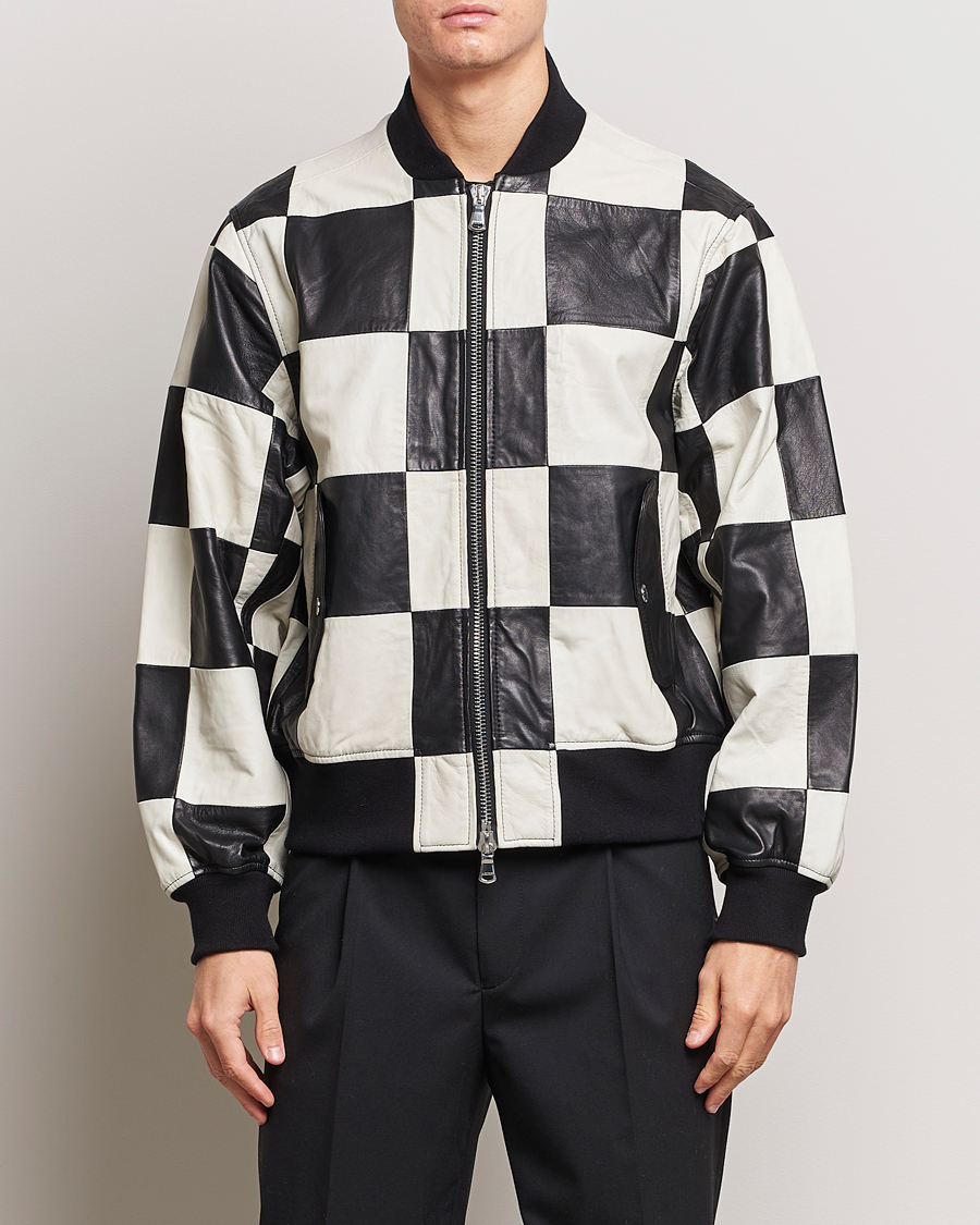 Homme | Manteaux Et Vestes | J.Lindeberg | Milan Patchwork Leather Jacket Black