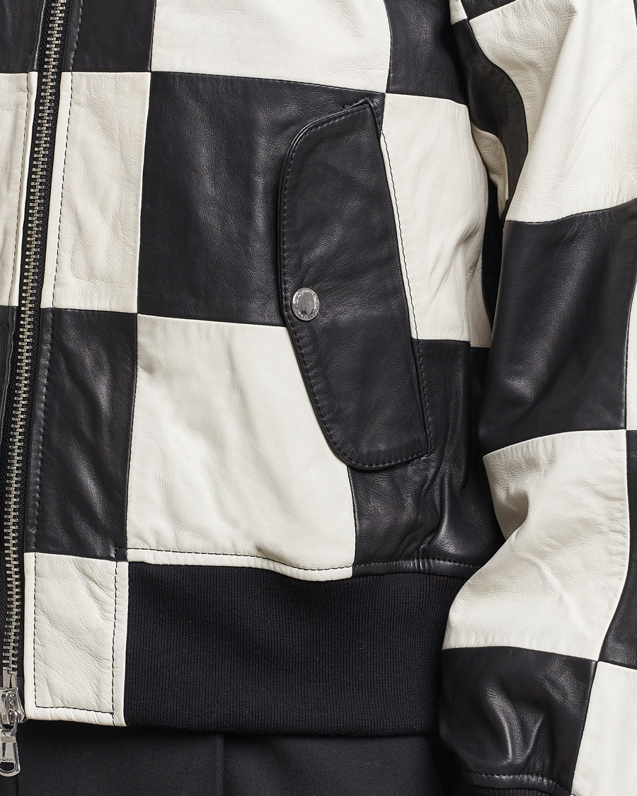 Homme | Manteaux Et Vestes | J.Lindeberg | Milan Patchwork Leather Jacket Black
