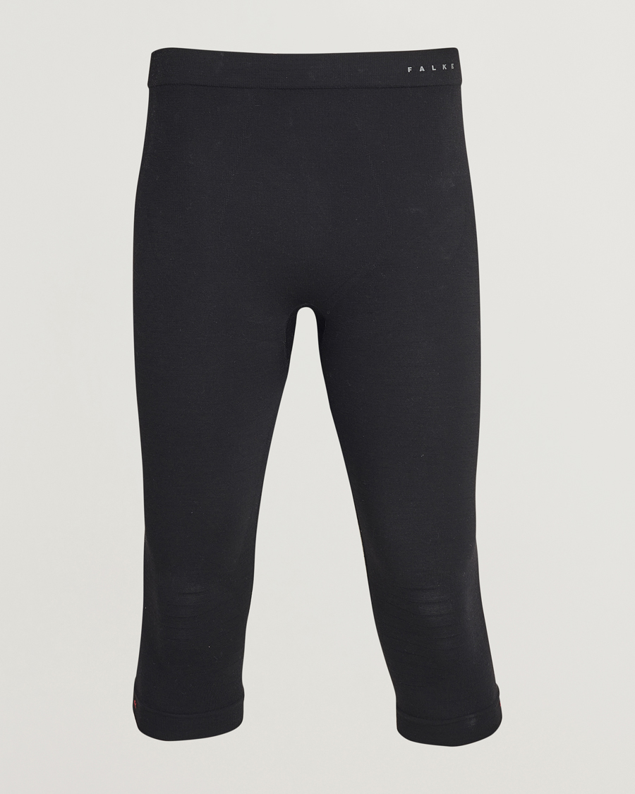 Homme | Pantalons | Falke | Sport 3/4 Tights Wool Tech Light Black