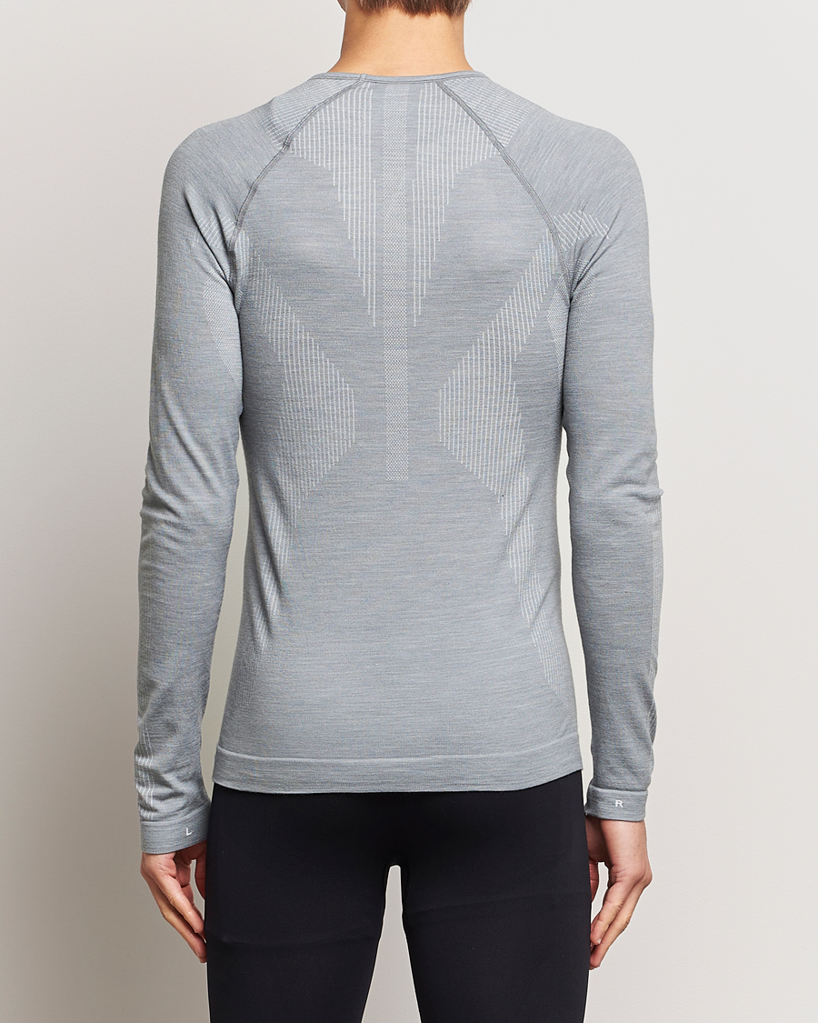 Homme | Sous-vêtements thermiques | Falke Sport | Falke Long Sleeve Wool Tech Shirt Grey Heather