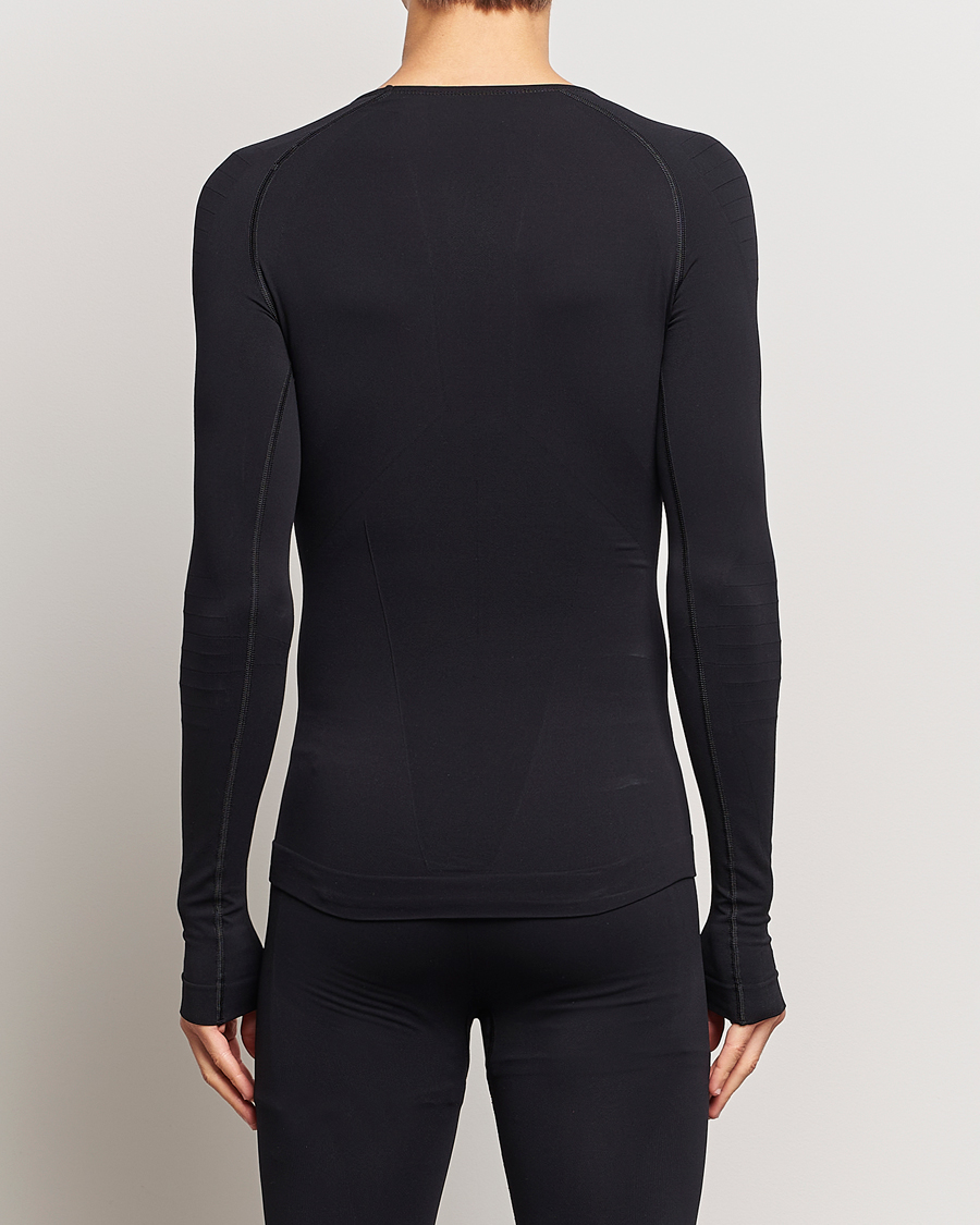Homme | T-shirts | Falke | Long Sleeve Warm Shirt Black