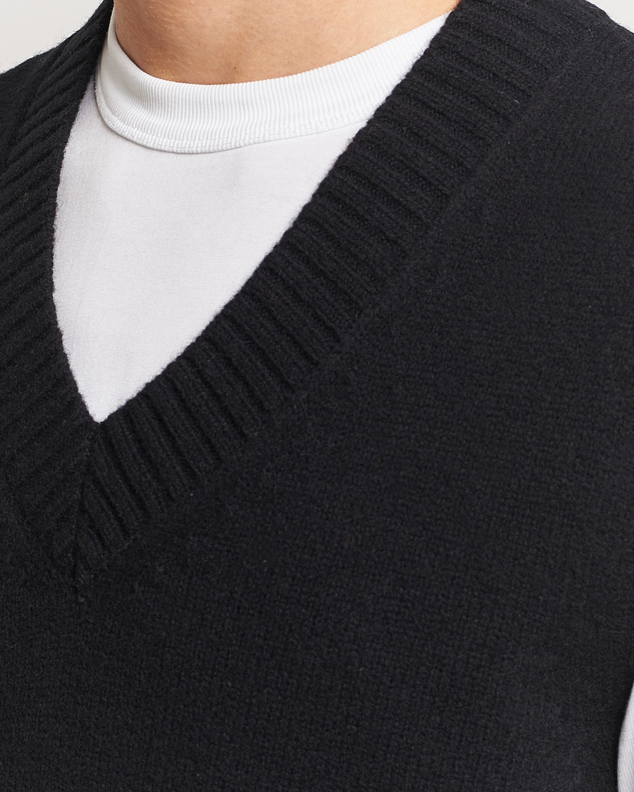 Homme | Pulls Et Tricots | A Day's March | Wigtown Lambswool Vest Black