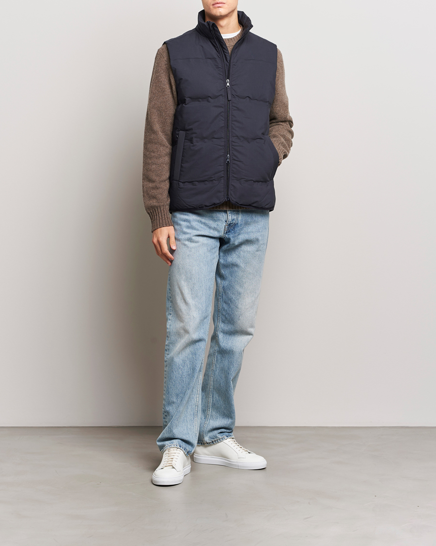 Homme | Manteaux Et Vestes | A Day's March | Alford Puffer Vest Navy