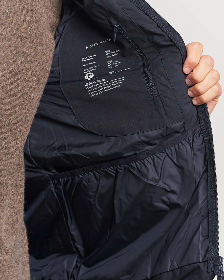 Homme | Manteaux Et Vestes | A Day's March | Alford Puffer Vest Navy