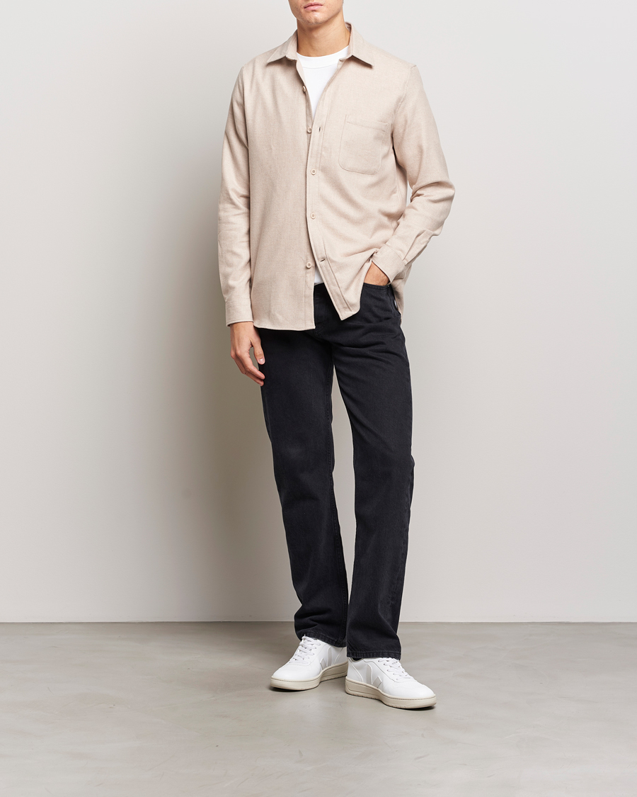 Homme | Chemises | A Day's March | Redhill Heavy Flanell Shirt Sand