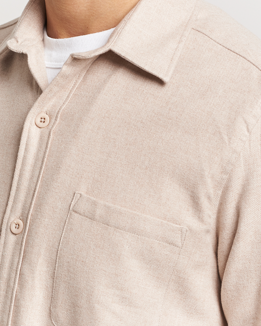 Homme | Chemises | A Day's March | Redhill Heavy Flanell Shirt Sand
