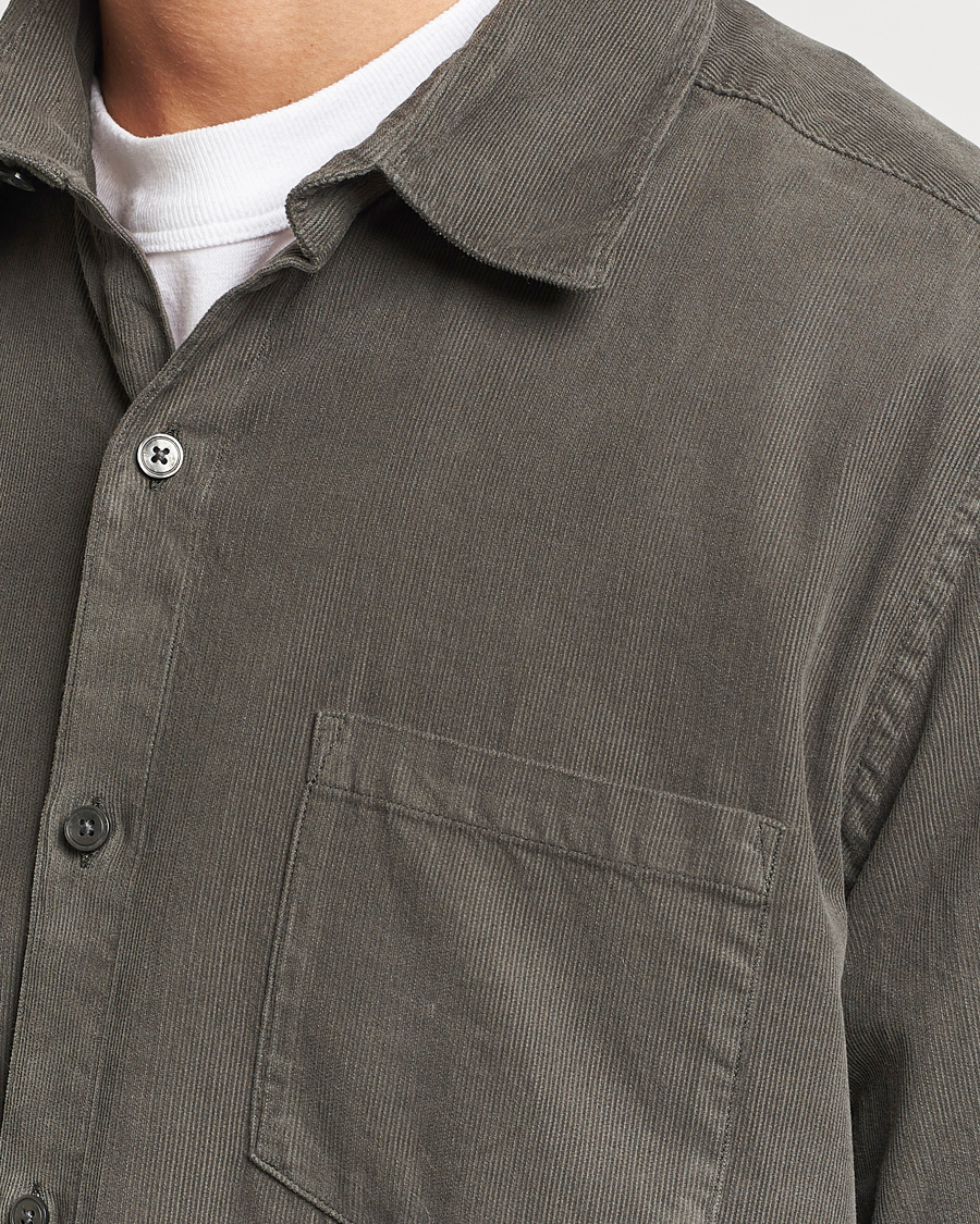 Homme | Chemises | A Day's March | Daintree Baby Cord Shirt Olive
