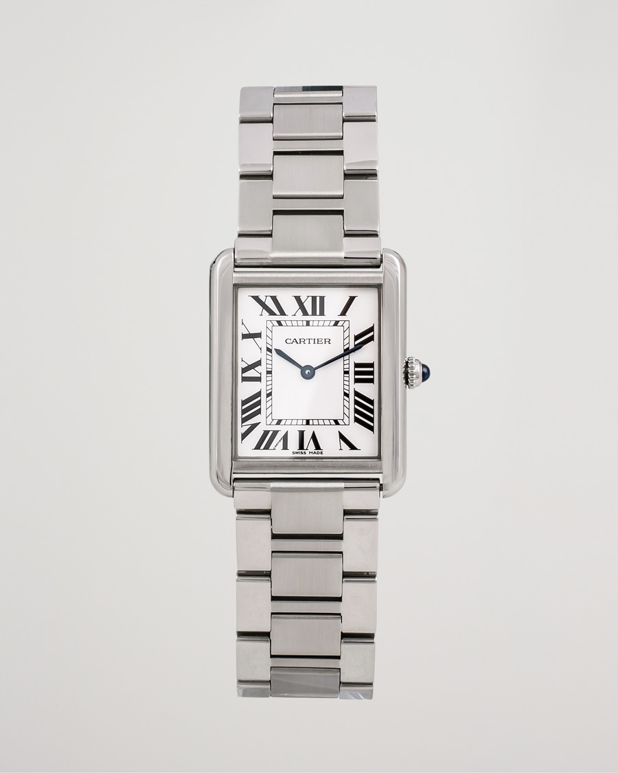 Homme | Cartier Pre-Owned Tank Solo Large W5200014 Steel White | Cartier Pre-Owned | Tank Solo Large W5200014 Steel White