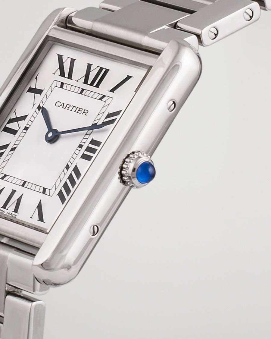 Homme | Cartier Pre-Owned Tank Solo Large W5200014 Steel White | Cartier Pre-Owned | Tank Solo Large W5200014 Steel White