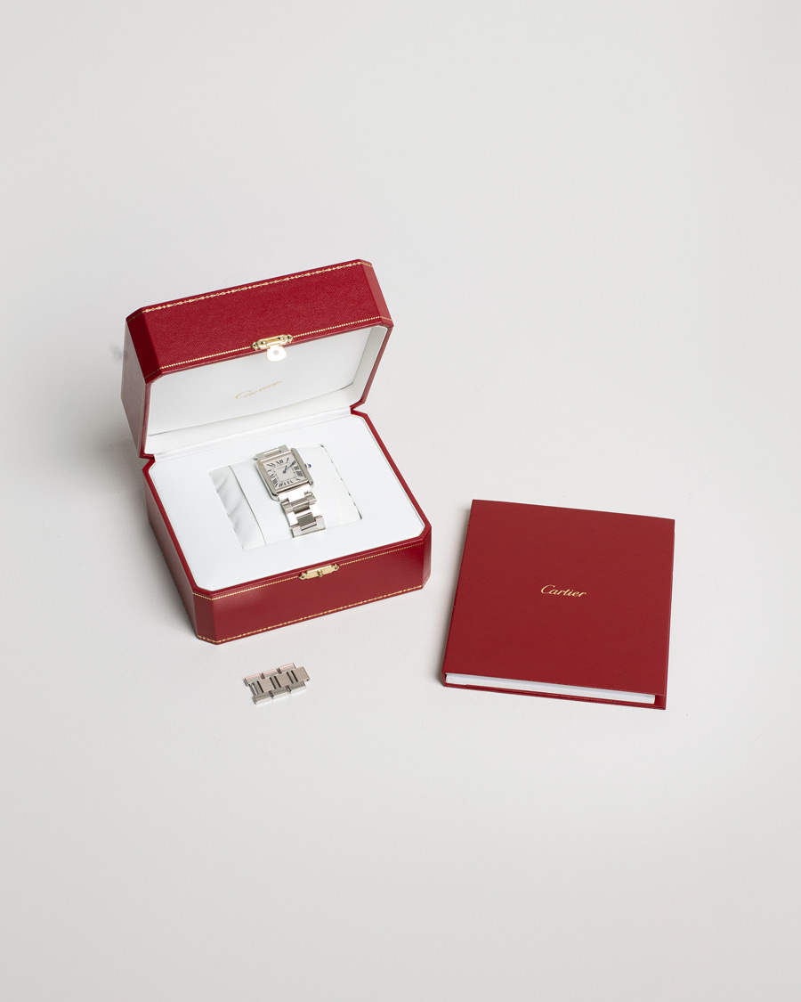 Homme | Cartier Pre-Owned Tank Solo Large W5200014 Steel White | Cartier Pre-Owned | Tank Solo Large W5200014 Steel White