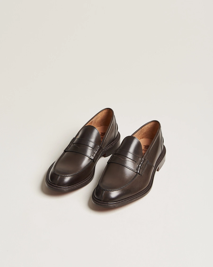 Homme | Loafers | Tricker's | James Penny Loafers Espresso Calf