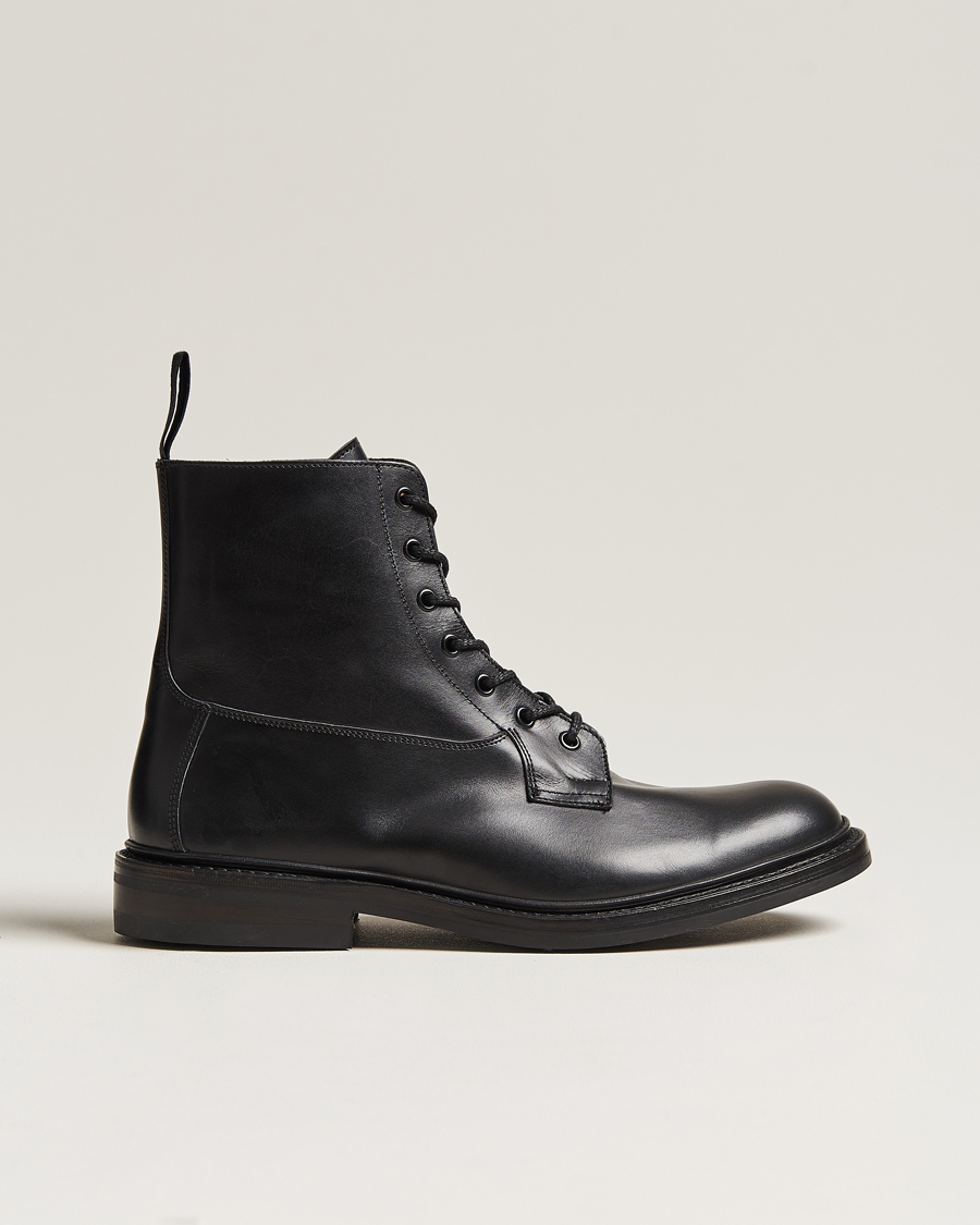 Homme | Bottes | Tricker's | Burford Dainite Country Boots Black Calf