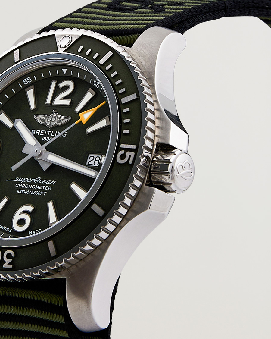 Homme | Breitling Pre-Owned Superocean 44 Outerknown A17367 Steel Green | Breitling Pre-Owned | Superocean 44 Outerknown A17367 Steel Green