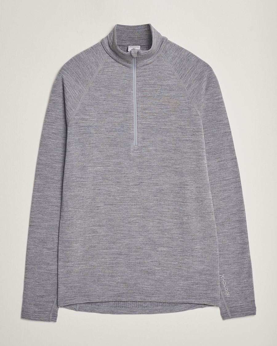 Homme | Pulls Et Tricots | Houdini | Desoli Merino Thermal Half-Zip College Grey