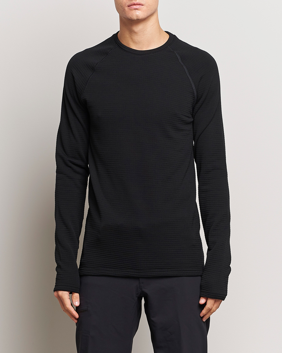 Homme | Pulls Et Tricots | Houdini | Desoli Merino Thermal Crew True Black