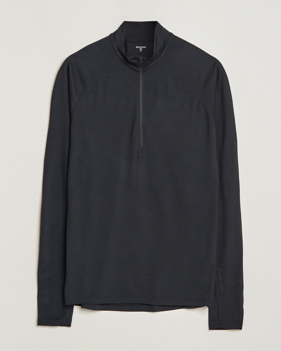 Homme | Pulls Et Tricots | Houdini | Desoli Merino Light Half Zip True Black