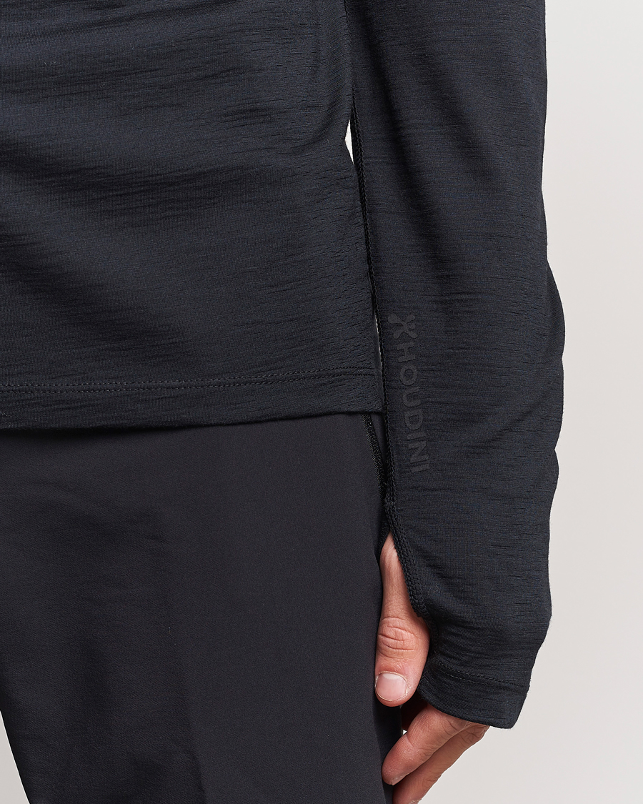 Homme | Pulls Et Tricots | Houdini | Desoli Merino Light Half Zip True Black