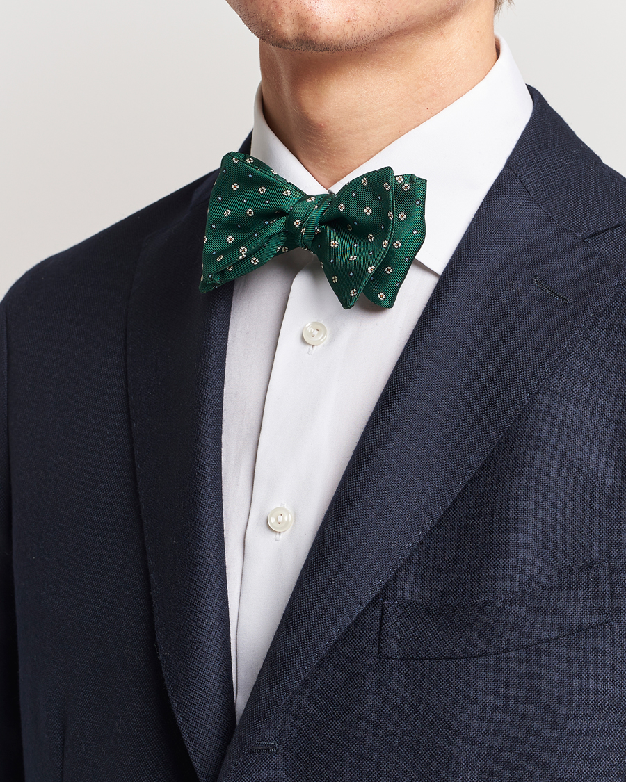 Homme | Soldes Accessoires | E. Marinella | Silk Bow Tie Dark Green