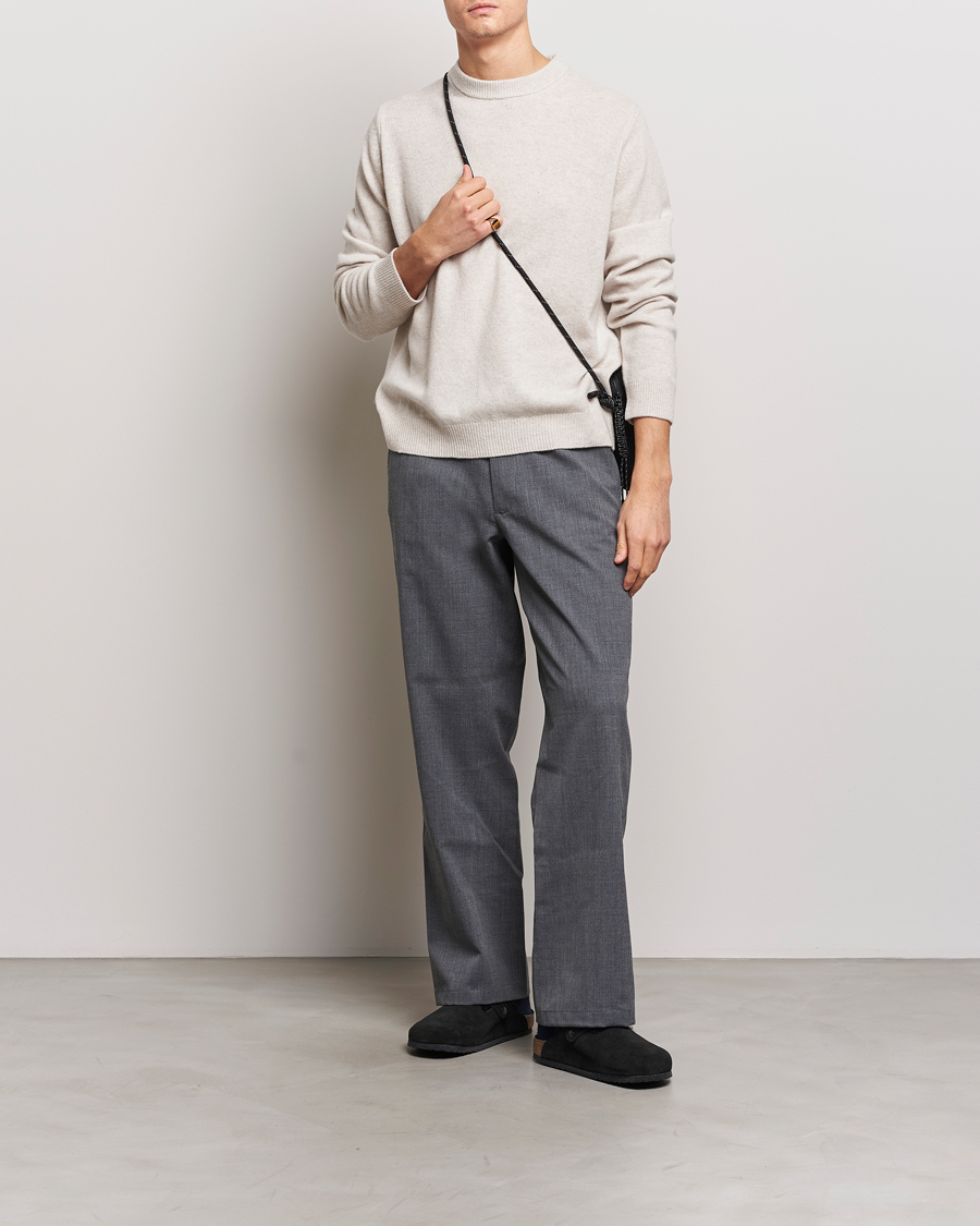 Homme | Pulls Et Tricots | Samsøe Samsøe | Isak Merino Knitted Sweater Silver Lining