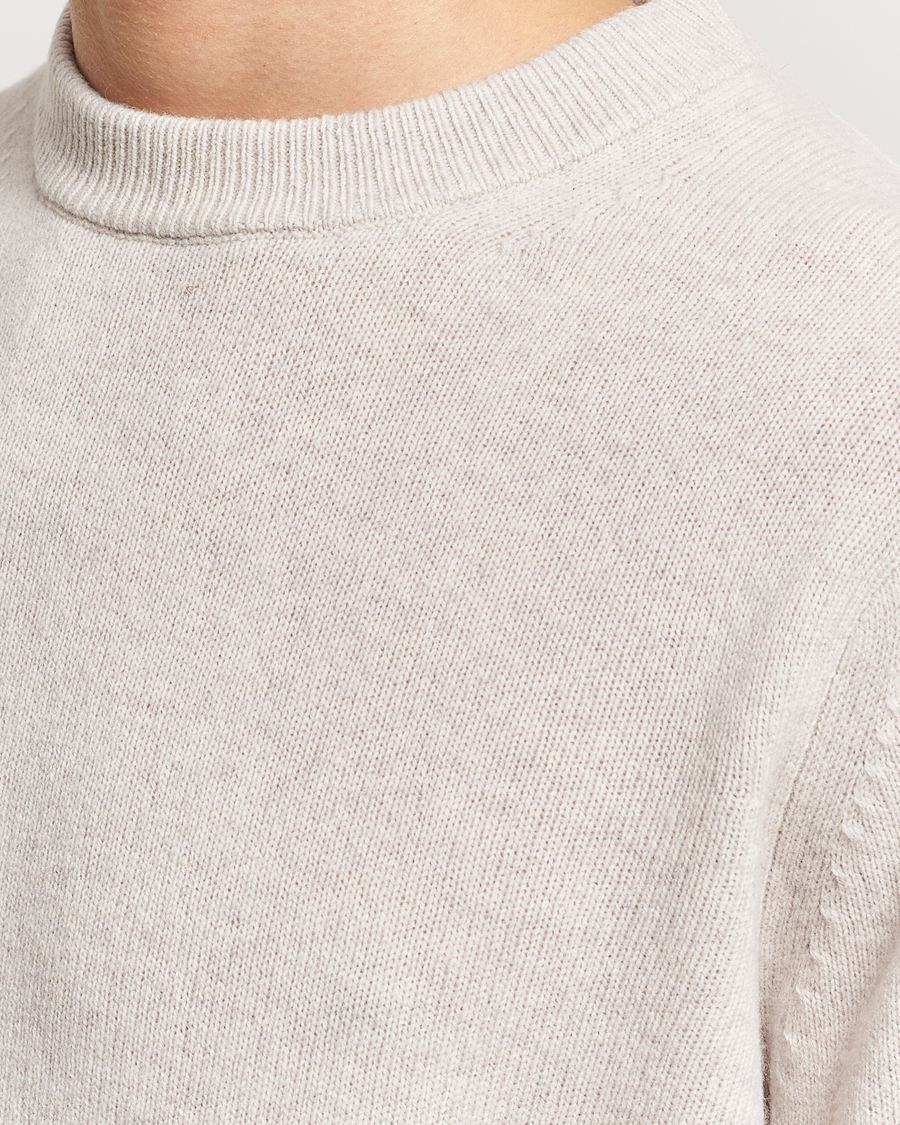 Homme | Pulls Et Tricots | Samsøe Samsøe | Isak Merino Knitted Sweater Silver Lining