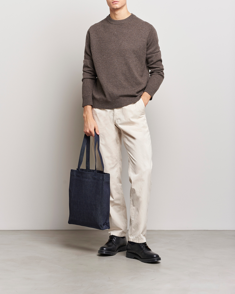 Homme | Pulls Et Tricots | Samsøe Samsøe | Isak Merino Knitted Sweater Major Brown