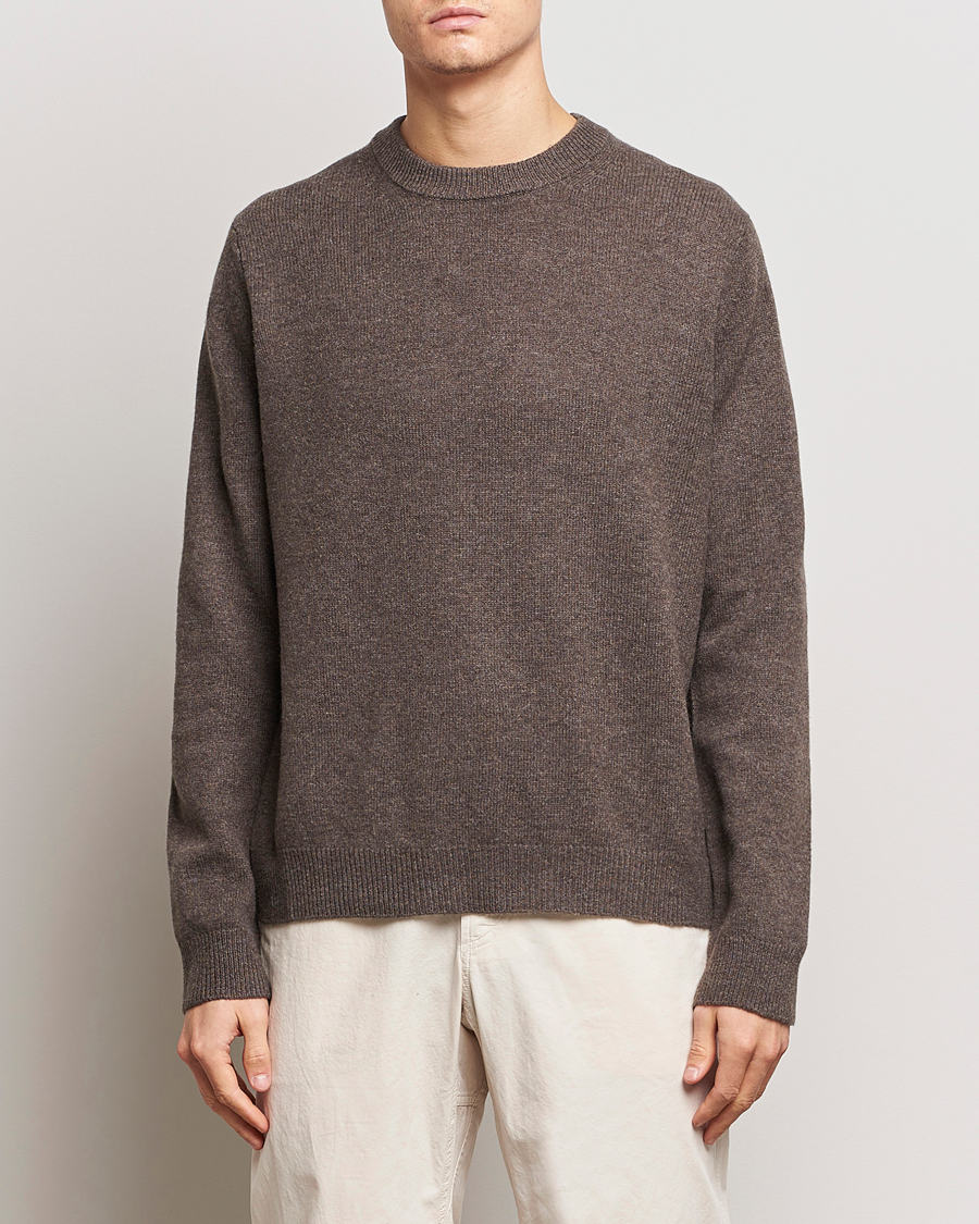 Homme | Pulls Et Tricots | Samsøe Samsøe | Isak Merino Knitted Sweater Major Brown