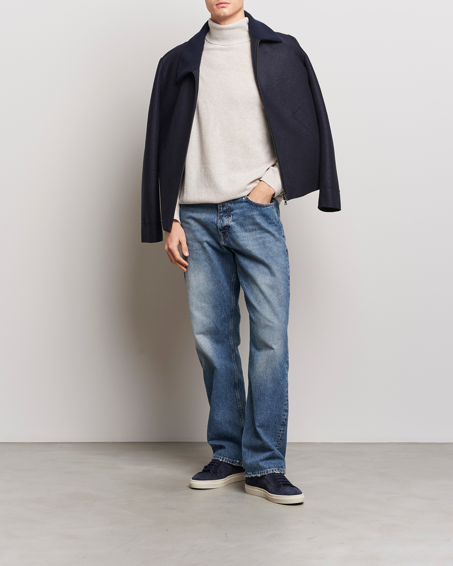 Homme | Pulls Et Tricots | Samsøe Samsøe | Isak Merino Knitted Turtleneck Silver Lining