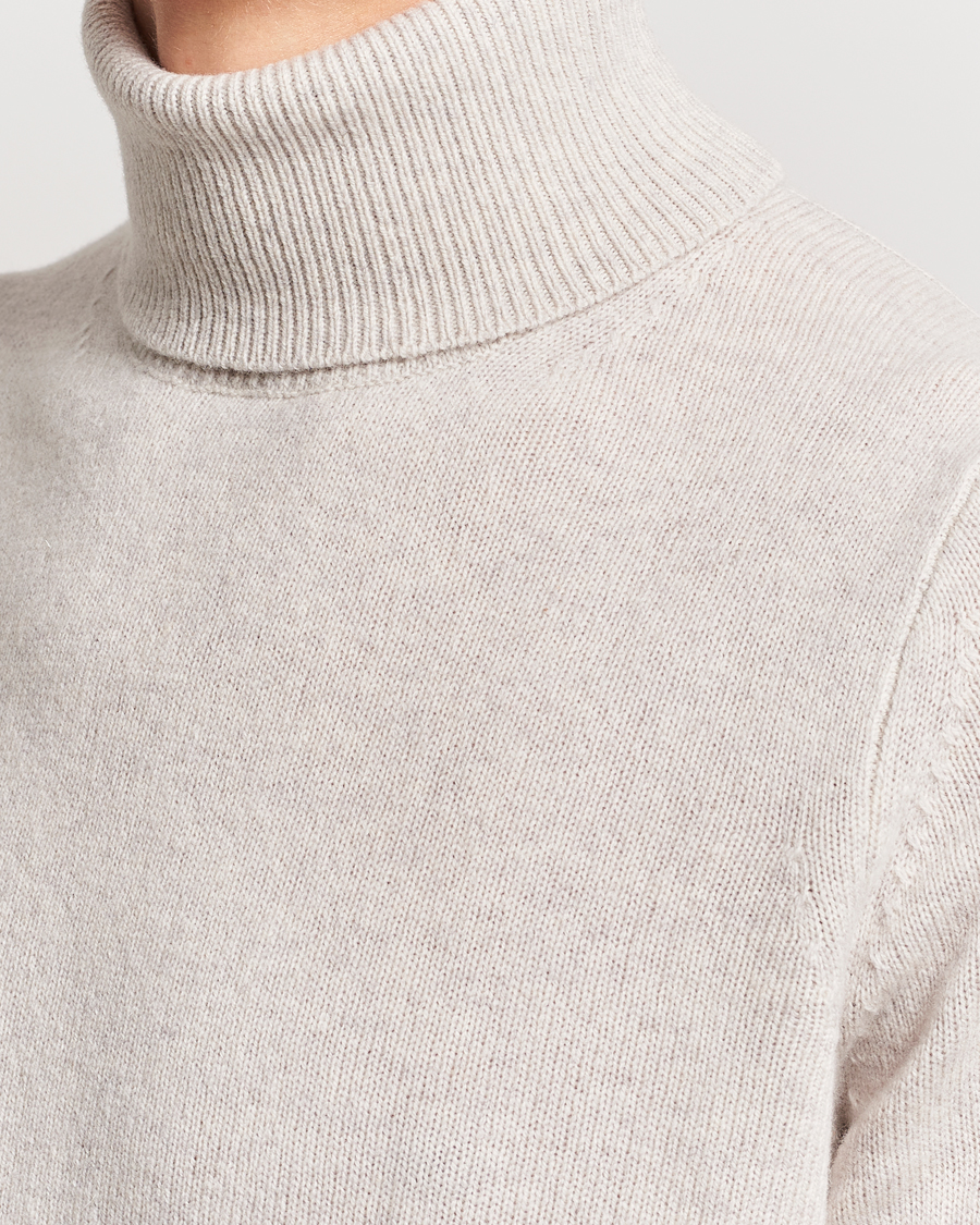 Homme | Pulls Et Tricots | Samsøe Samsøe | Isak Merino Knitted Turtleneck Silver Lining