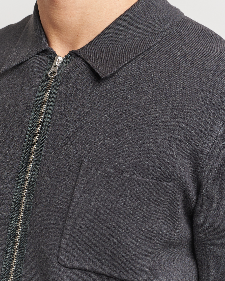 Homme | Pulls Et Tricots | Samsøe Samsøe | Guna Full Zip Volcanic Ash