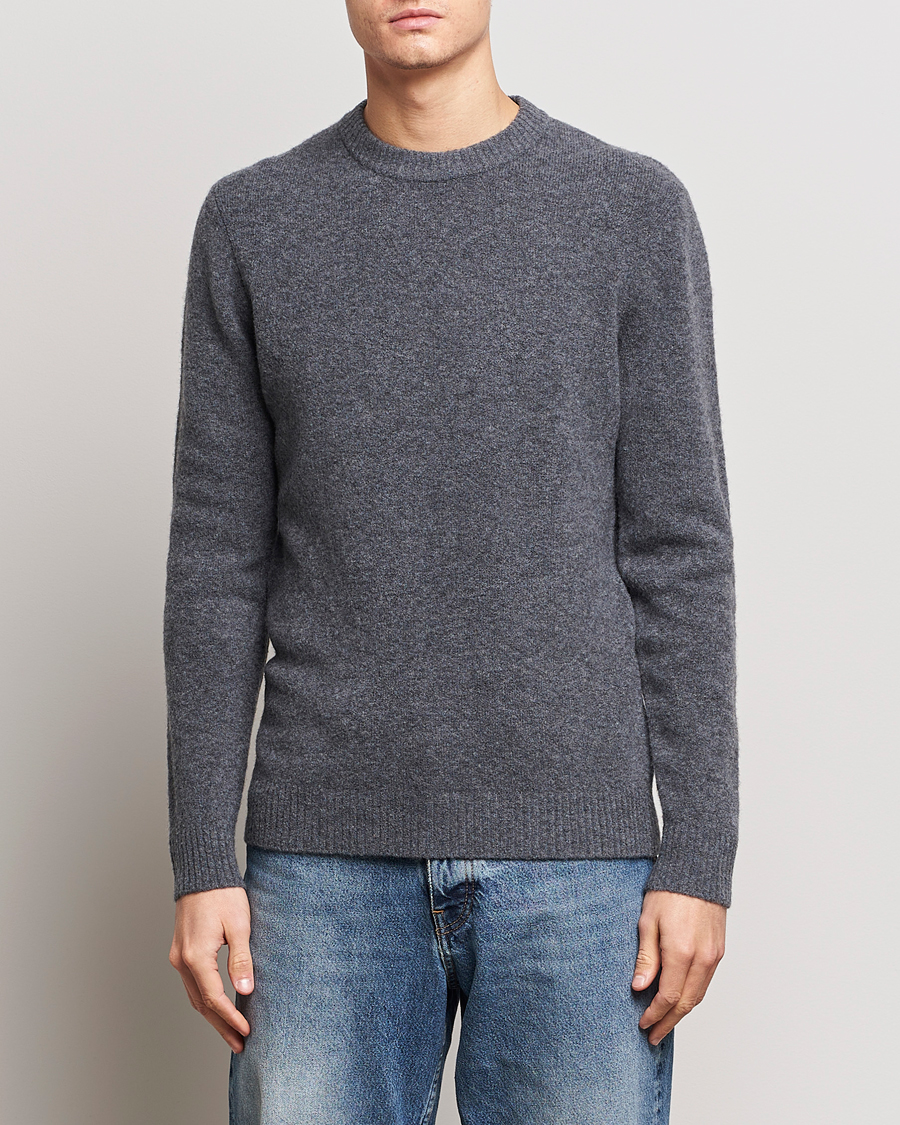 Homme | Pulls Et Tricots | Samsøe Samsøe | Butler Yak Crew Neck Dark Grey Melange