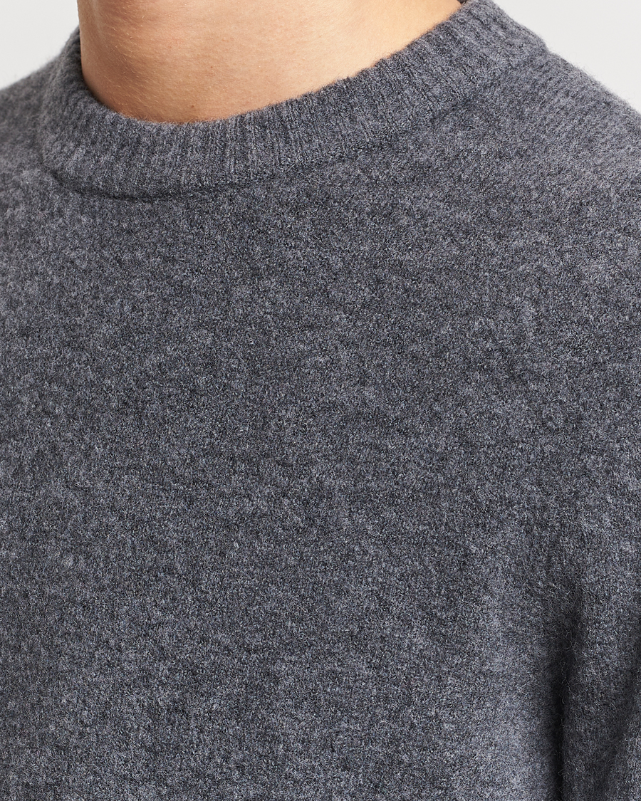 Homme | Pulls Et Tricots | Samsøe Samsøe | Butler Yak Crew Neck Dark Grey Melange