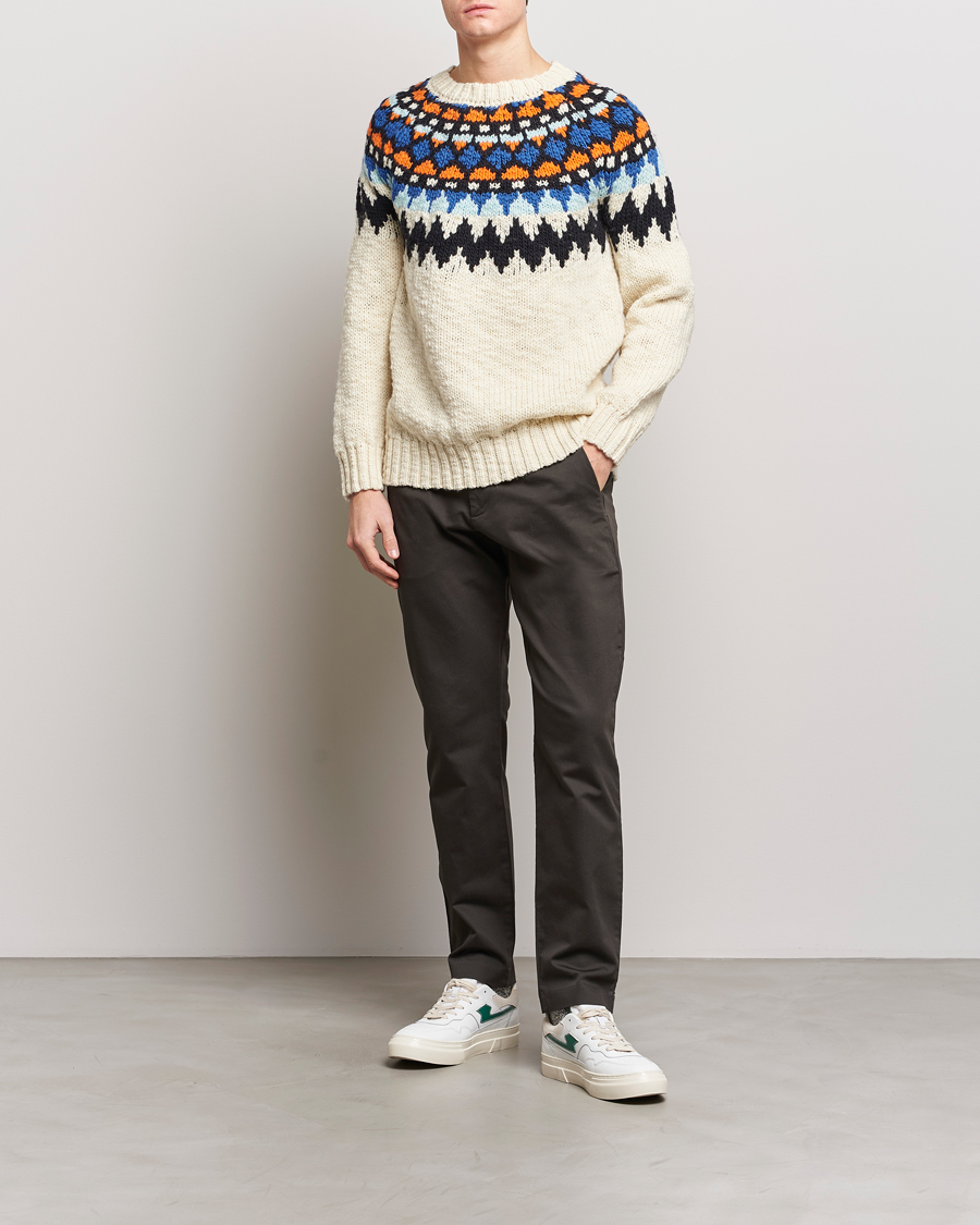 Homme | Pulls Et Tricots | NN07 | Felix Nordic Wool Sweater Ecru Multi