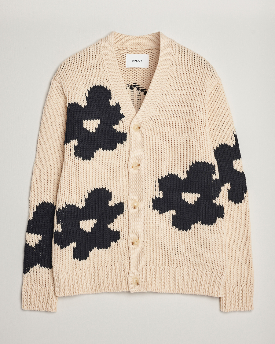 Homme | Pulls Et Tricots | NN07 | Mika Cardigan Ecru Multi