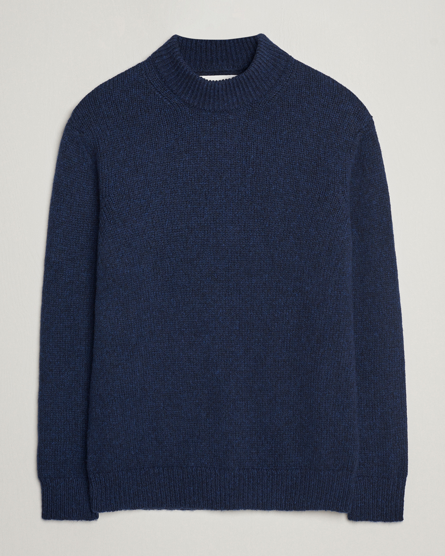 Homme | Pulls Et Tricots | NN07 | Nick Mock Neck Sweater Navy Blue