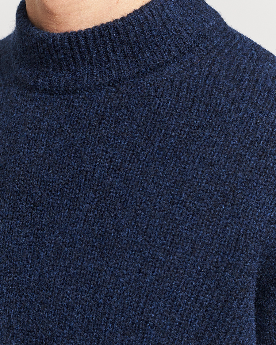 Homme | Pulls Et Tricots | NN07 | Nick Mock Neck Sweater Navy Blue