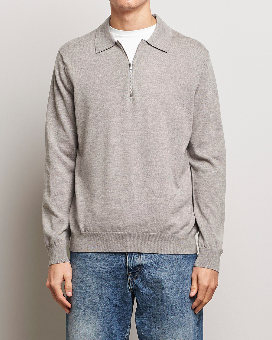 Homme | Pulls Et Tricots | NN07 | Sergio Half-Zip Polo Stone